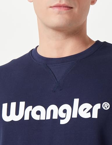 Wrangler Logo Sweat avec logo imprimé poitrine | Molleton doux de qualité