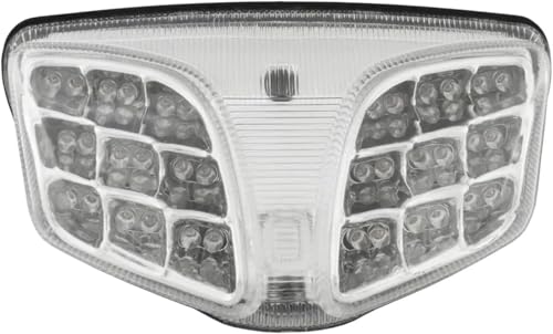 Luz de freno e intermitentes integrados para Suzuki SV650 2017-2021 con acabado cromado