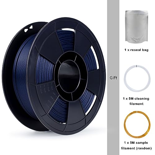 Image of ZIRO Carbon Fiber PLA Filament 1.75mm, Tough CF-PLA 3D Printer Filament, Reinforced Material 0.8KG, 15% Carbon Fiber Contained, Fits for Almost All FDM 3D Printers, 1.76lbs, Navy Blue