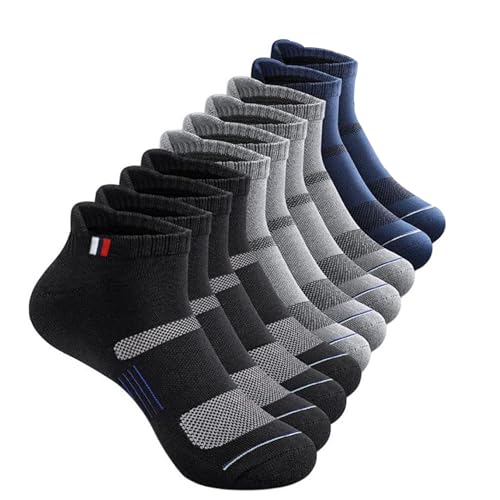 Image of UNAAR SMARTY Ankle Socks Pack of 5 | Cotton Blend Breathable Moisture-Wicking Fabric | Soft Grip Free Size Stretch Fit Socks for Men | Ideal for Gym, Sports, Walking, Running