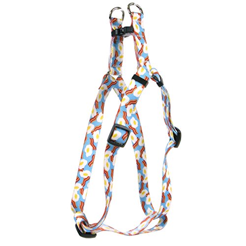 Image of Yellow Dog Design Standard Step-in Harness, Bacon & Eggs, Medium 15 inch - 25 inch
