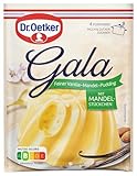 Dr. Oetker Gala Vanille-Mandel-Pudding - 12 Pack Puddingpulver zur Zubereitung eines feinen Puddings mit Vanille-Mandel-Geschmack, 12 x 80 g Vanillepudding mit Mandelstückchen