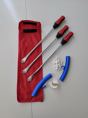 Kt Deals TIRE_IRON Tire Iron Spoons Changing Tire Lever Bar Set Tire Repair Tool Kit Rim Lifter Tire Changer Remove Tyre Heavy Duty Metal Steel thumb #7