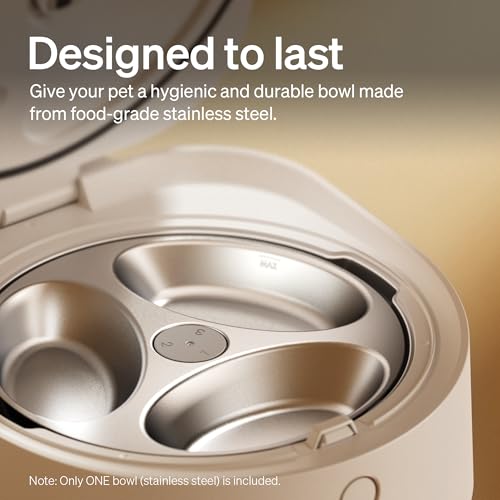 Image of PETLIBRO Automatic Wet Cat Feeder with Refrigeration 2026 New Verision, App-Controlled Cat Food Dispenser with Semiconductor Cooling, 3 Fresh Meals for 3 Days, Stainless Steel Bowl,White