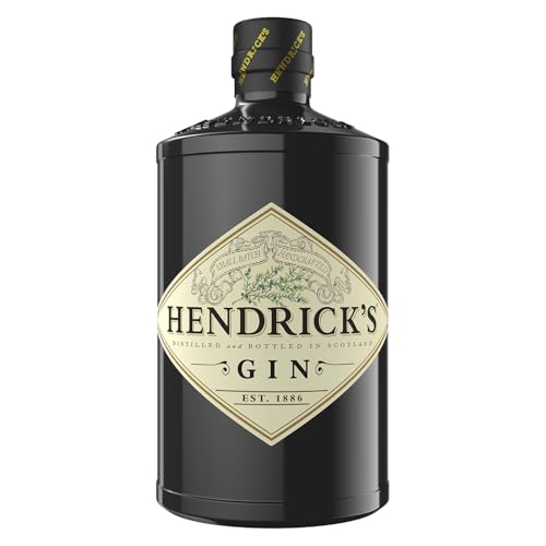Hendrick's Gin - Ginebra superpremium infusionada con pepino y rosa - Curiosamente suave y maravillosamente diferente - Elaborada artesanalmente en Escocia - El regalo Definitivo - 41,4 % vol. 70 cl