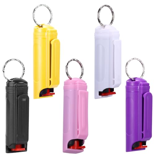 Pfefferspray Schlüsselanhänger, 20ml Pfefferspray Selbstverteidigung Mit Schlüsselring, Pfefferspray & Ko-Spray, Leichter Bedienen Verteidigungs Waffen für Frauen, Kinder, Männer (5 Farben) Pfefferspray Schlüsselanhänger, 20ml Pfefferspray Selbstverteidigung Mit Schlüsselring, Pfefferspray & Ko-Spray, Leichter Bedienen Verteidigungs Waffen für Frauen, Kinder, Männer (5 Farben)