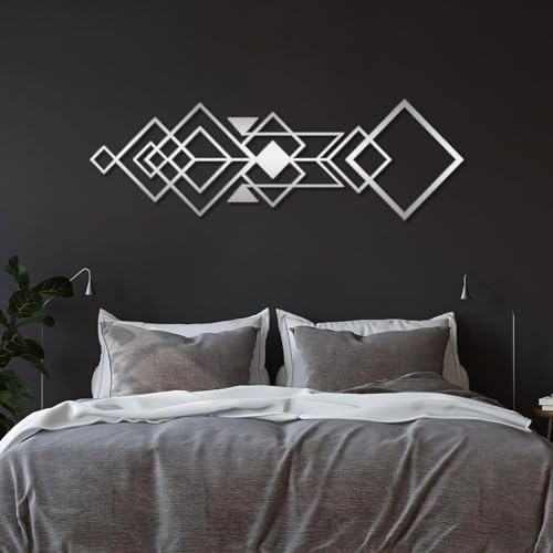 Art mural en métal pour salon contemporain et entrée lumineuse