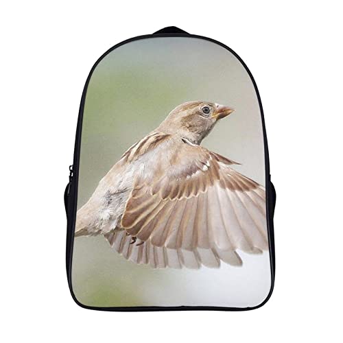 Sac à dos enfants imprimé animal sparrow grand compartiment scolaire de mode