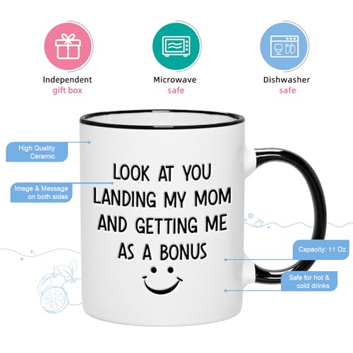 Taza para padrastro Día del Padre porcelana 11 oz miniatura 5