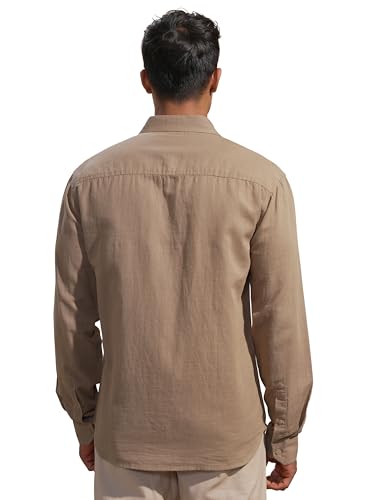 Image of Highlander Men's Relaxed Fit Casual Shirt | Cotton Linen | Relaxed fit | Full Sleeves
