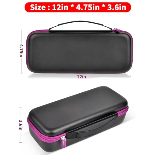 Image of Steamer Case Compatible with Jack & Rose /for FEPPO /for Nesugar /for Kssvzz Portable Steamers, Handheld Iron Carrying Storage Bag Organizer with Mesh Pocket for Accessories-Black(Box Only)