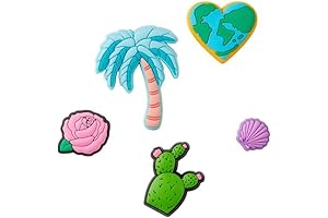 5-Pack Cactus Crocs Charms