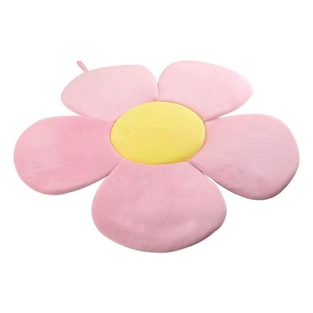Baby Bath Lotus Cushion Sink Bather Petal Newborn Bathtub Mat Bathing Tub Seat Support Lounger Flower Bathing Pad Non-Slip Safety Sink Insert Tub Pink