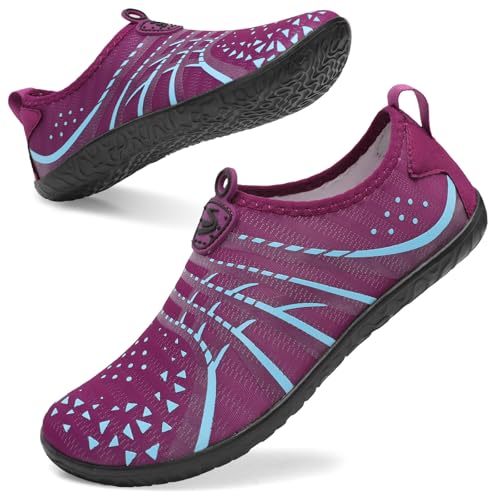 Image of Spesoul Womens and Mens Water Shoes Breathable Quick Dry Soft Barefoot Aqua Socks for Hiking Swim Beach Surf Yoga Sport