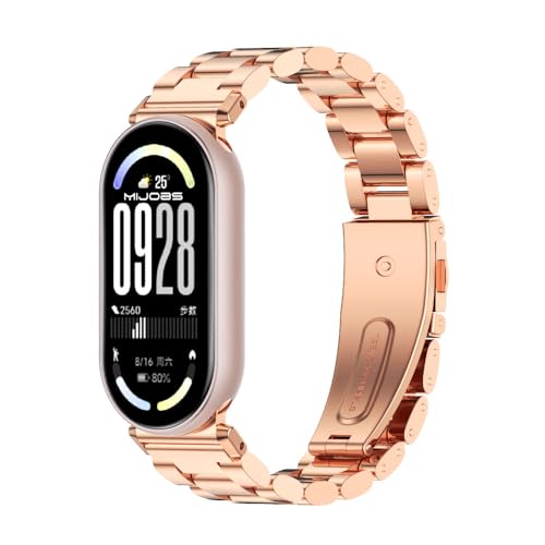 MIJOBS Correa para Xiaomi Mi Band 10/9/8, Correa de Repuesto Transpirable para Mi Fit Band 10, Correas de Reloj Inteligente, Pulsera para Mujer y Hombre