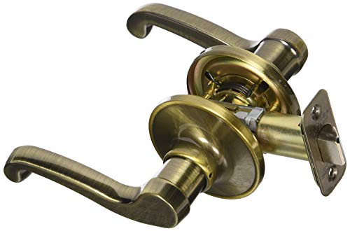Schlage J Dexter Antique Brass Universal Passage Door Lever #TOP1