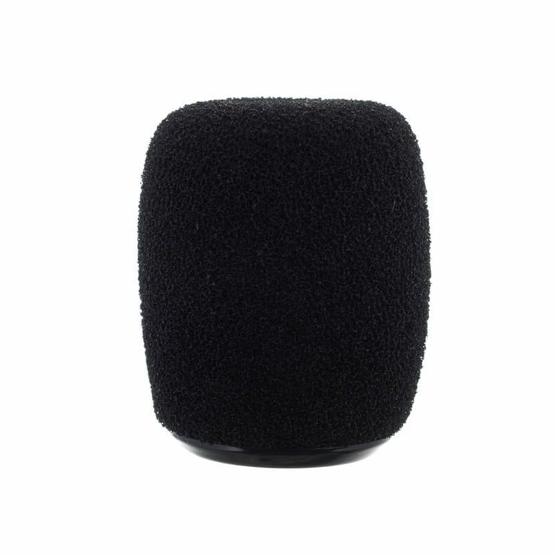 Generic Replacement RK183WS Snap-fit Windscreen Sponge Windshield Cover for Shure MX418DC/MX412DC WB98H CBETA98H / C Gooseneck Instrument Microphone, Black
