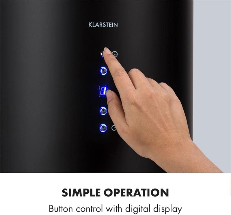 Miniatura 8 de Klarstein Campana extractora de isla colgante, ventilador extractor para islas de cocina, flujo de aire de 558 mh, temporizador, ventilador