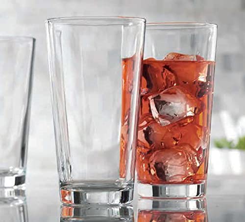Drinking Glasses Set Of 10 Highball Glass Cups 17 Oz. By Home Essentials & Beyond – Beer Glasses, Water, Juice, Cocktails, Iced Tea, Bar Glasses. Dishwasher Safe. #TOP2
