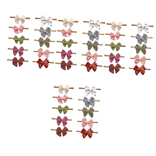 LALAFINA 40 peças de faixas de cabelo para meninas recém-nascidas, acessórios para acessórios de cab