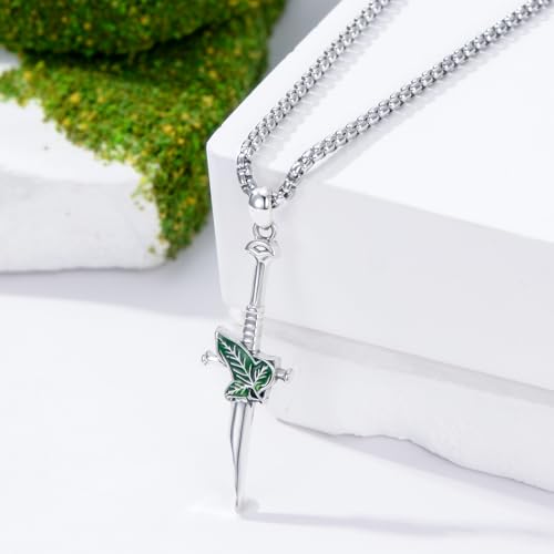 Collier dague argent 925 - Pendentif anti-allergie sans pierre ROMANTICWORK - 5