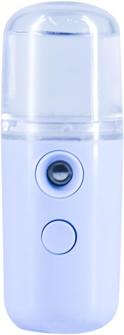 Facial Steamer Mist Sprayer Portable USB Rechargeable, Plastic Humidifier for Face and Body, Produces Fine Cool Mist to Moisturize Skin