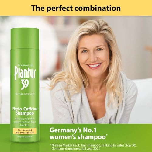 Plantur 39 Caffeine Shampoo Prevents and Reduces Hair Loss 2x 250ml | For Couloured and Stressed Hair | Unique Galenic Formula Supports Hair Growth | Women Hair Care Made in Germany - Image 7
