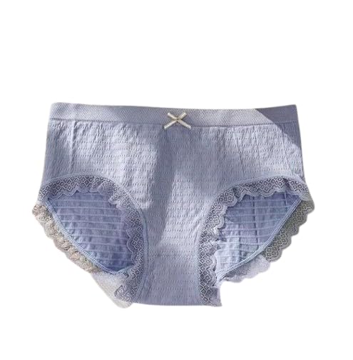 Women Cotton Panties with Lace Waistband | Mid Rise Medium Coverage Briefs Underwear with Inner Gusset for Everyday Comfort (Free Size) (Pack of 1) Multicolour-image-35