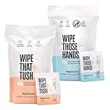 Wipe That Tush 30 Count Individually Wrapped Flushable & Wipe Those Hands 30...