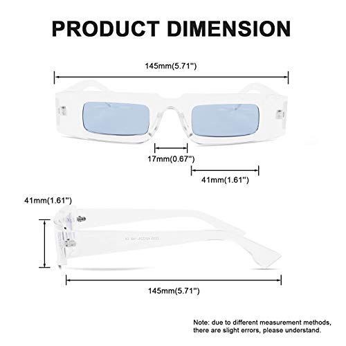 FEISEDY Small Rectangular Sunglasses Fashion Versatile Glasses Mens Womens Sunglasses B40204