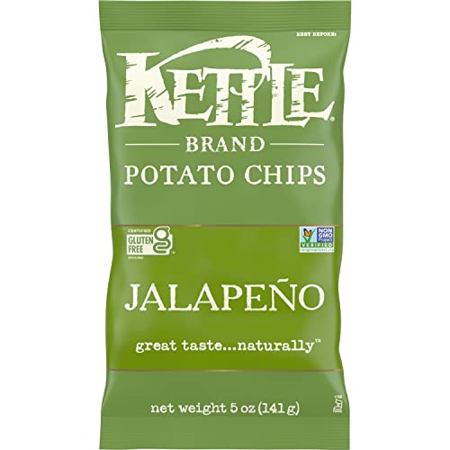 Image of Kettle Brand Potato Chips, Jalapeno Kettle Chips, 5 Oz