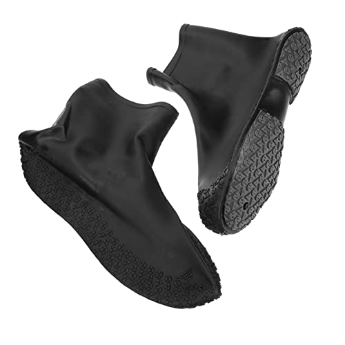 Cubrecalzados reutilizables PartyKindom para días lluviosos, cubrebotas impermeables con suela antideslizante y elásticos para hombre y mujer miniatura 1