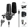 Msuiiixcccc Microphone BY-M1000 Studio Large Diaphragm Microphone Low-Cut Filter Cardioid Condensador Microfone for Broadcast Live Vlog Video Mic Suitable for Anchor, Dubbing Studio, Recording, st #2