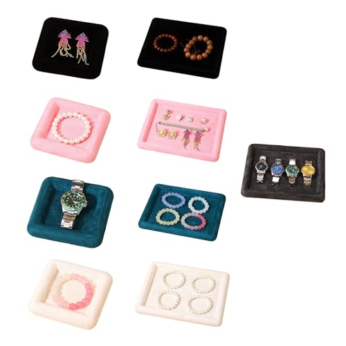 Plateau à bijoux en microfibre doux pour ranger bague collier et accessoire délicat
