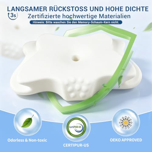 CHxxy Seitenschläferkissen, Schmetterlingskissen aus Memory-Schaum