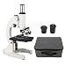 640X Monocular Microscope Focusing Handwheel HD Microscope for Studying the Biological Sciences Substances Structure