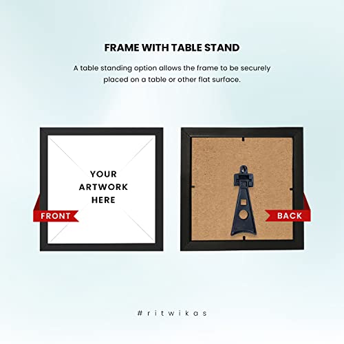 Image of Ritwika's engineered wood Personalized Desk Photo Frame With Customizable Spotify Song And Photo Of Your Choice|Custom Picture Plaque For Your Loved Ones (Table Spotify 9.5 x 9.5 Inch)