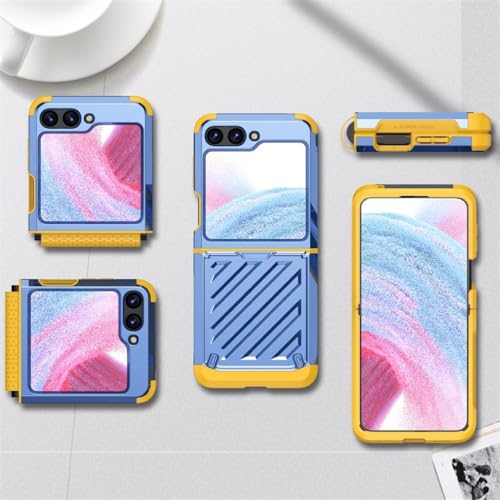 Coque Samsung Galaxy Z Flip 5 ENILSA bleue rigide blindée - 2