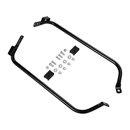 Soportes de soporte para alforjas negros para Harley Davidson Road King Glide 1997-2008 miniatura 5