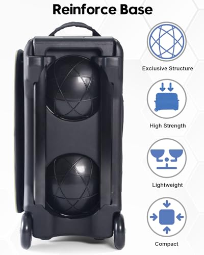 image for DREAMZA 2 Ball Bowling Bag with Wheels, Double Bowling Ball Bag 2 Ball