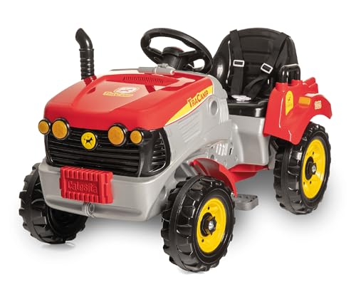 Calesita - TRACAMP VERMELHO - carrinho trator de guiar e pedalar