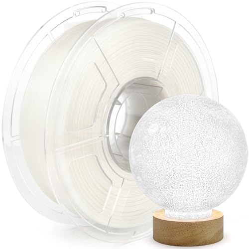 Image of IEMAI Clear PLA Filament 1.75mm 1kg, Glossy Transparent Finish 3D Printer Filament Up to 600mm /s High Speed Printing for Lampshades, Home Decor & Creative DIY