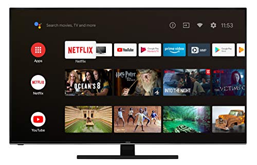 U65KA6150 165 cm / 65 Zoll Fernseher (Android 9.0 Smart TV inkl. Prime Video/Netflix/YouTube, 4K UHD + HDR 10, Bluetooth, PVR-Ready,
