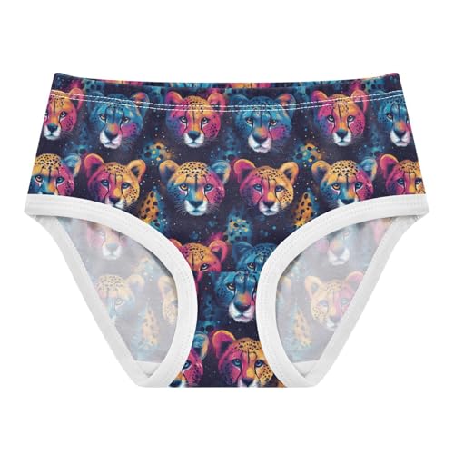 Girls Underwear Soft Cotton Cheetah Animal Kids Panties in Sizes 2/3t, 4t, 5t, 6 and 8