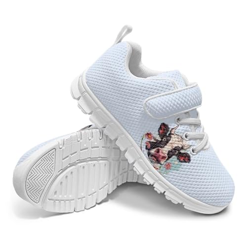 Coloranimal Kids Sneakers Sports Shoes for Girls Athletic Shoes Walking Shoes Casual Tennis Shoes Cute Children's Single Buckle Sneakers