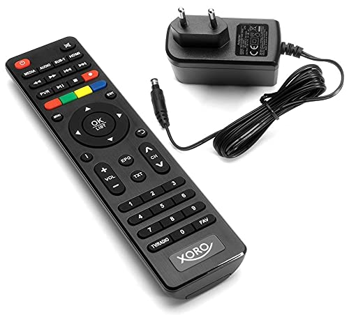 Decodificador digital terrestre HD Xoro HRM 7670 Pvr Dual Tuner DVB-T2/C Hevc H.265 10 bit Nuevo estándar