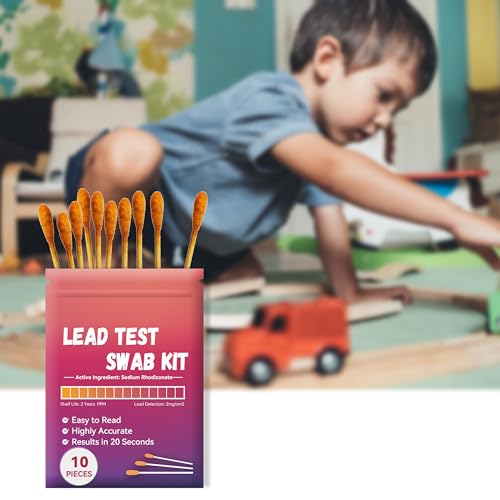 Aawipes ICSSLT-10 Lead Test Swab Kit (10 Pcs Lead Testing Swabs In Sealable Bag) 20-Second Results By Using Water Only. Lead Test Strips thumb #2