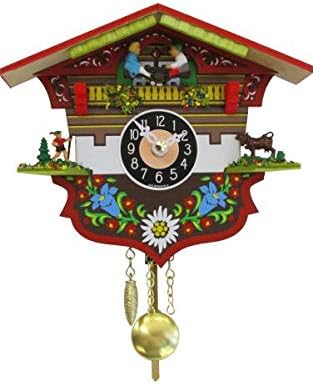 Engstler Cuckoo Clocks - House with Flower Patterns