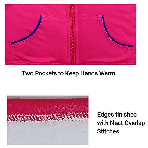 Image of Daddy's Little One Unisex Regular Fit Hooded Winter Jacket for Baby Boys /Baby Girls with Zipper (KIDS CASUAL WEAR JACKET)