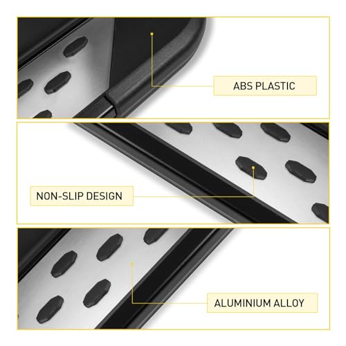 KYX Running Boards fit for Honda Pilot SUV 2016-2022, Aluminum Alloy Car Door Side Steps Nerf Bars Truck Boards Step Rails by KYX - Used condition - Image 5